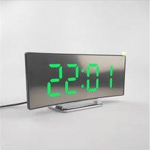 Load image into Gallery viewer, Digital LED Display Alarm Clock with 2 USB Output Ports
