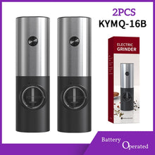 Load image into Gallery viewer, Electric Salt &amp; Pepper Mill Stainless Steel Set
