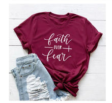 Load image into Gallery viewer, Faith Over Fear T-Shirt
