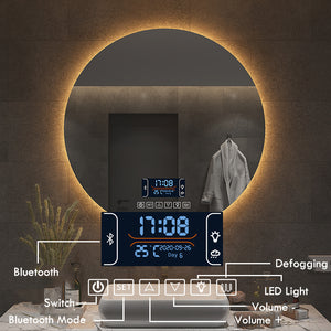 LED Bluetooth Bathroom Mirror