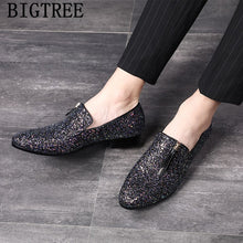 Load image into Gallery viewer, Men&#39;s Glitter Loafers
