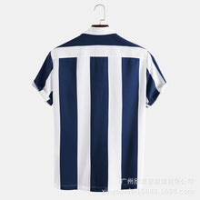 Load image into Gallery viewer, Men&#39;s Wide Stripe Lane Print Shirts
