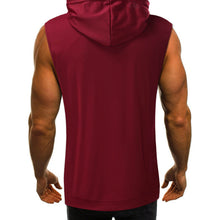 Load image into Gallery viewer, Men&#39;s Hooded Sleeveless Tank Top
