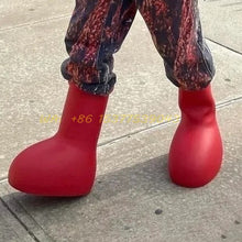 Load image into Gallery viewer, Red Boots Rain Boot
