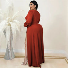 Load image into Gallery viewer, Plus Size Women&#39;s Long Sleeve Dress
