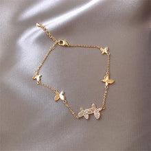 Load image into Gallery viewer, Crystal Butterfly Bracelet
