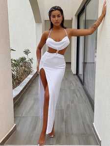 High Slit Long Drop Dress