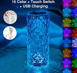 LED Crystal Table Lamp Projector