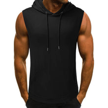 Load image into Gallery viewer, Men&#39;s Hooded Sleeveless Tank Top
