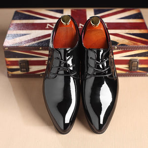 Men's Glossy Oxford Leather Shoes