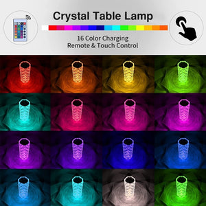 LED Crystal Table Lamp Projector