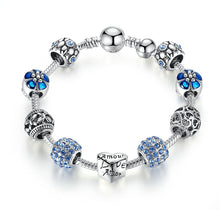 Load image into Gallery viewer, Antique Silver Charm Bracelet
