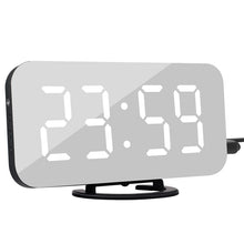 Load image into Gallery viewer, Digital LED Display Alarm Clock with 2 USB Output Ports
