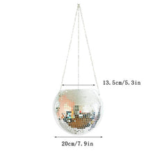 Load image into Gallery viewer, Disco Ball Flower Hanging Vase
