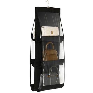 6 Pocket Folding Hanging Handbag Storage Organizer