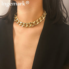 Load image into Gallery viewer, Ingemark Punk Miami Cuban Choker Necklace
