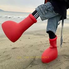 Load image into Gallery viewer, Red Boots Rain Boot
