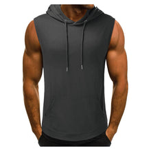 Load image into Gallery viewer, Men&#39;s Hooded Sleeveless Tank Top
