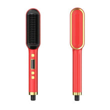 Load image into Gallery viewer, Multi-speed LCD Curling Iron Hairbrush
