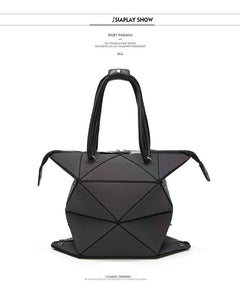 Luminous Geometric Ladies Tote Handbag