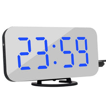 Load image into Gallery viewer, Digital LED Display Alarm Clock with 2 USB Output Ports
