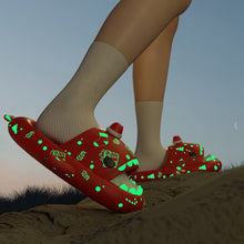 Load image into Gallery viewer, Graffiti Unisex Luminous Flip Flops
