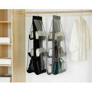 6 Pocket Folding Hanging Handbag Storage Organizer