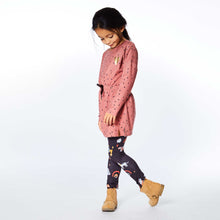 Load image into Gallery viewer, Little Girl&#39;s Printed Paws And Hearts Long Sleeve Tunic
