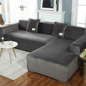 Shaped Sofa Velvet Covers for Living Room