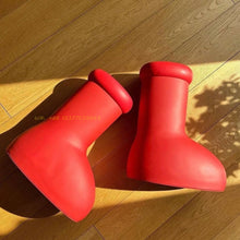 Load image into Gallery viewer, Red Boots Rain Boot
