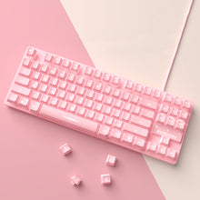 Load image into Gallery viewer, Cute Pink Wired Keyboard and Mouse Set
