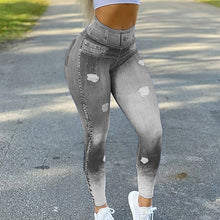 Load image into Gallery viewer, Faux Denim Jean Leggings
