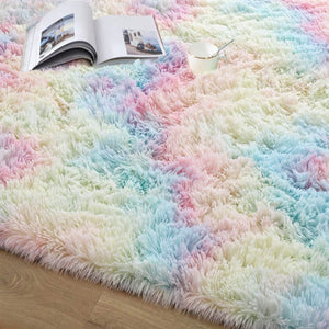 Colorful Shaggy Fluffy Carpet