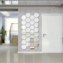 Load image into Gallery viewer, 12PCs/Set DIY 3D Hexagon Mirror Wall Sticker
