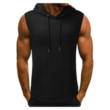 Load image into Gallery viewer, Men&#39;s Hooded Sleeveless Tank Top
