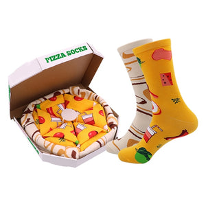 Pizza Socks Gift Box