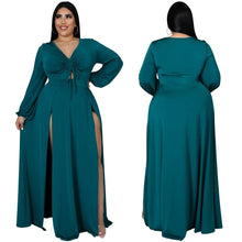 Load image into Gallery viewer, Plus Size Women&#39;s Long Sleeve Dress
