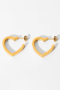 Heart Shape Hoop Earrings