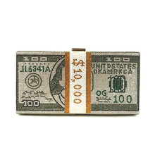 Load image into Gallery viewer, Money Clutch Bag with Removable Chain Strap
