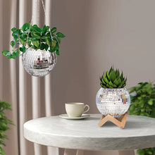 Load image into Gallery viewer, Disco Ball Flower Hanging Vase
