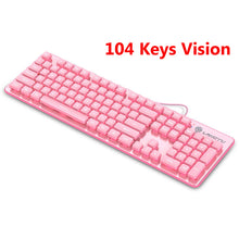 Load image into Gallery viewer, Cute Pink Wired Keyboard and Mouse Set
