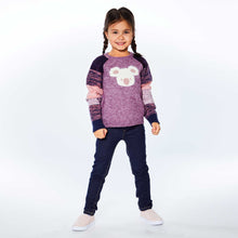 Load image into Gallery viewer, Little Girl&#39;s Long Sleeve Knitted Koala Sweater
