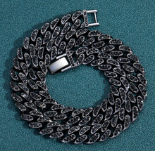 Load image into Gallery viewer, Iced Out Gun Black Necklace &amp; Bracelet
