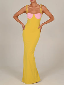 Bra Strapped Maxi Dress