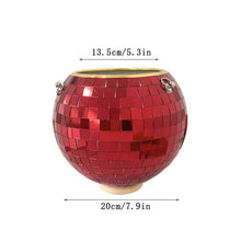 Load image into Gallery viewer, Disco Ball Flower Hanging Vase
