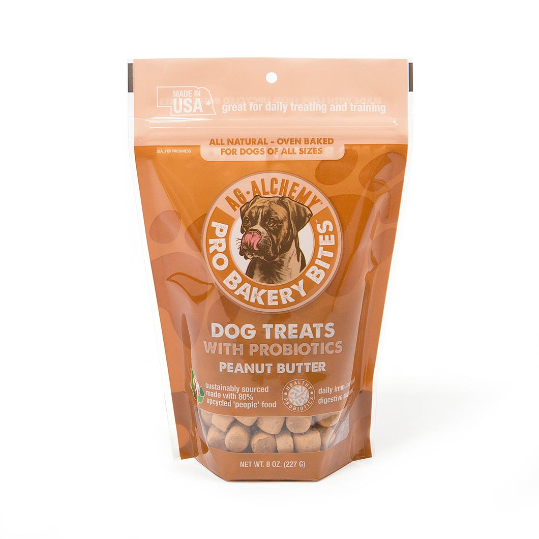 All-Natural Pro Bakery Dog Bites - Peanut Butter with Probiotics