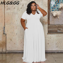 Load image into Gallery viewer, A-Line Long Plus Size Dress
