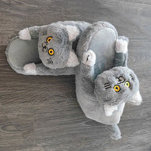 Load image into Gallery viewer, Cuddly Hug Cat Slippers
