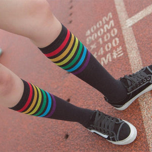 Rainbow Long Socks