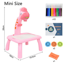 Load image into Gallery viewer, Kids Mini Led Art Drawing Table Set
